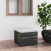 Day and Night - Day and Night Pallet Ottoman for Garden with Pine Wood Cushion