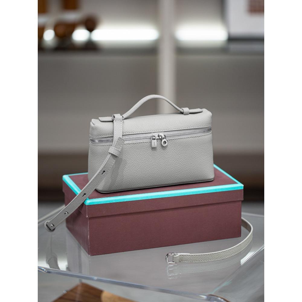 2025 Маленькая сумка-ланч-бокс, сумка из высококачественной кожи, женская сумка через плечо, универсальная для женщин