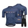 Men Women Cycling Jersey Set Short Sleeve Breathable Quick Dry Performance Bike Riding Outfit