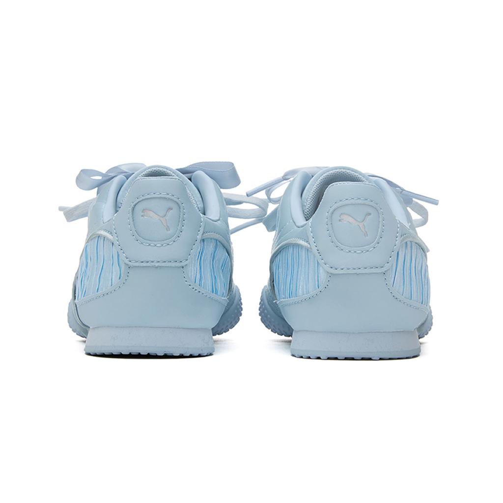 Puma Bella V2 Glam Весна Лето Прохладные Тонкая Подошва Тренировочные Мятые Шелковый Сатин Повседневные Низкие Кроссовки Унисекс Кроссовки Колокольчик-Синий 406796-01