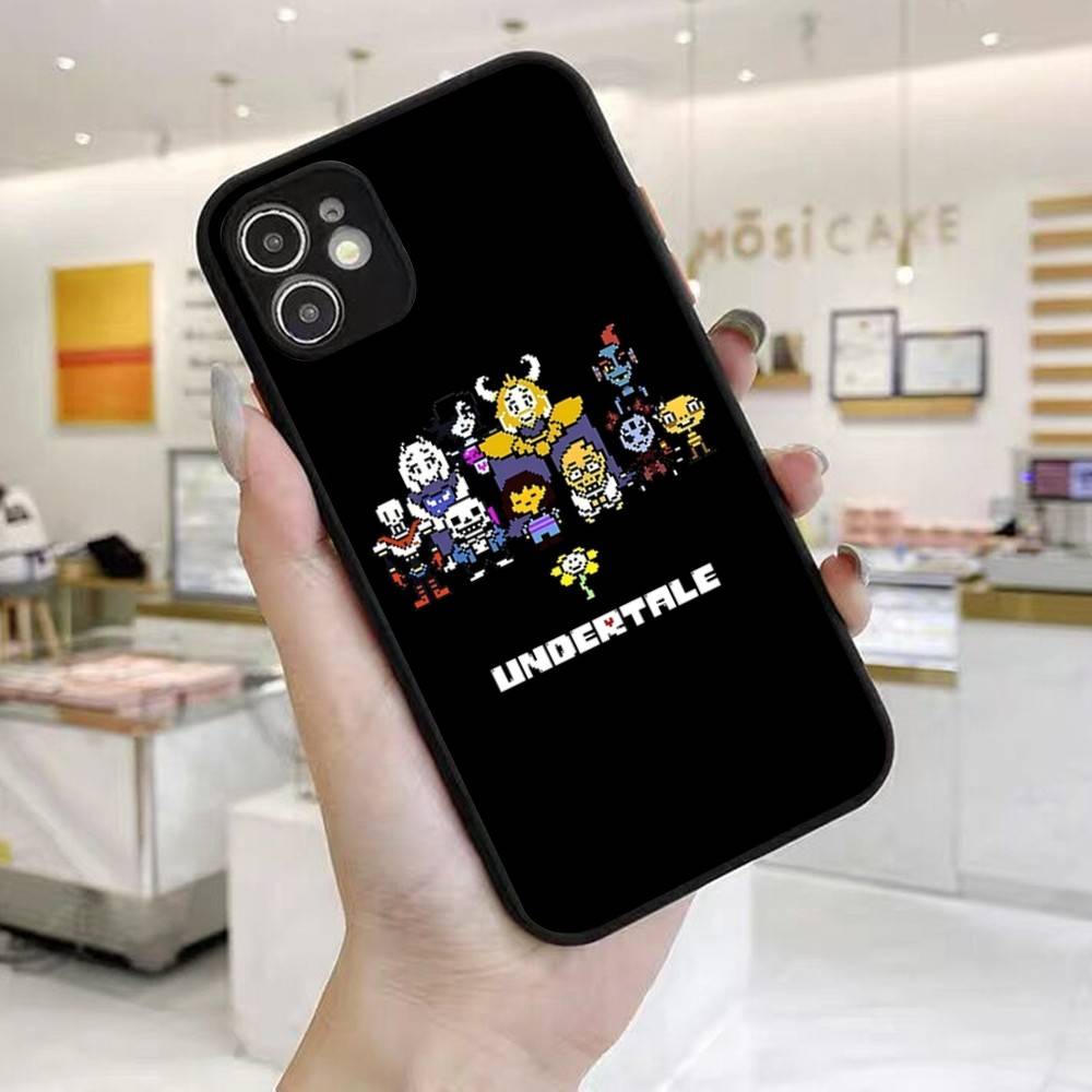 Чехол для телефона U-Undertale для IPhone 14 X XR XS 7 8 Plus 11 12 13 Pro MAX 13mini Матовый противоударный чехол
