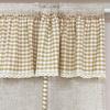 1PC Retro Lattice Valance Lace Curtain for Kitchen, Living Room, Door, Study Adjustable Drape Home Decoration