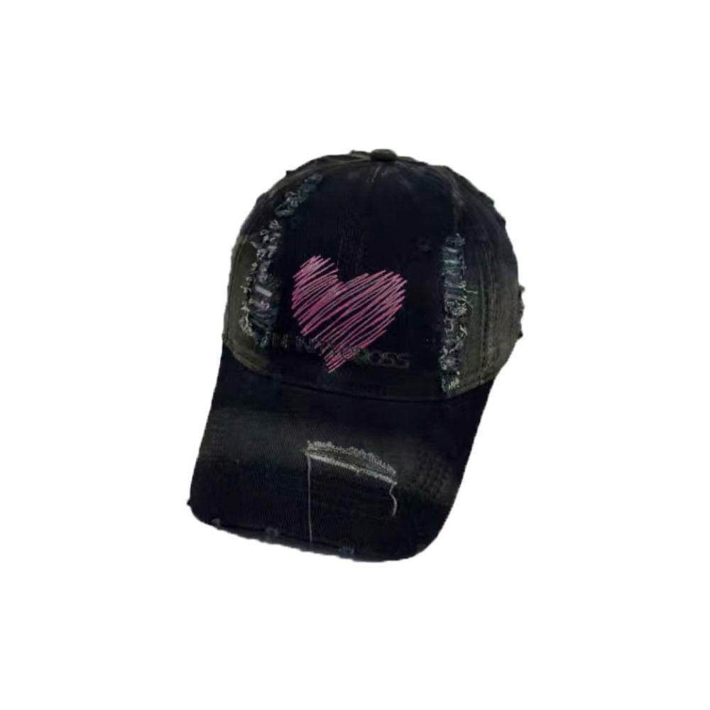 Бейсболка с регулируемой надписью Солнцезащитная кепка с дыркой Модная бейсболка Love Streetwear