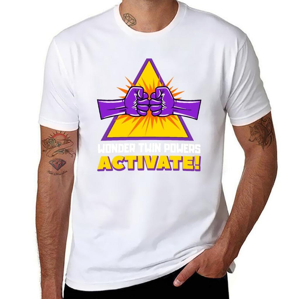 Wonder Twin Powers Activate Tshirt Work Basic Short Sleeve Top