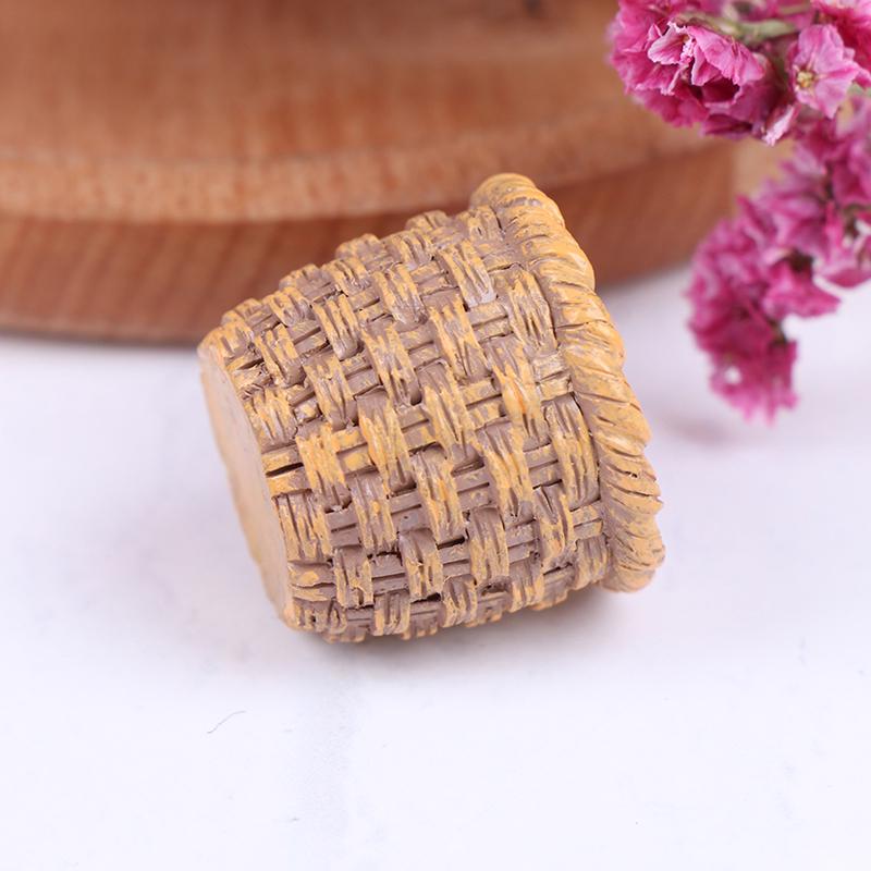 1шт 1:12 миниатюрных кукольных домиков из смолы, модель корзины, куклы, кухонные принадлежности