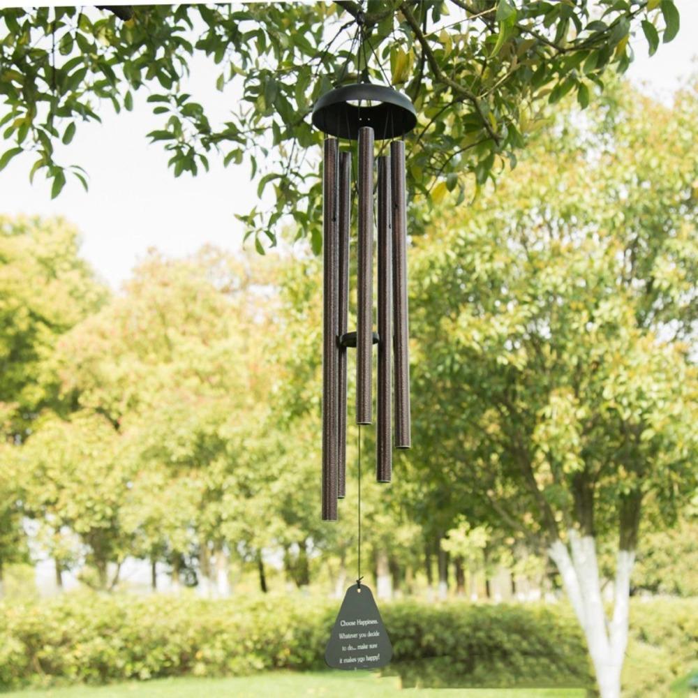 Retro Aluminum Tube Wind Bell Metal Blessing Bell Garden Decor Wind Chimes Outdoor