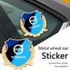 3D metal shield high quality car emblem badge decoration sticker for Volvo XC60 V50 V40 XC90 S60 S40 S80l V90 V60 EX90 S90 XC40