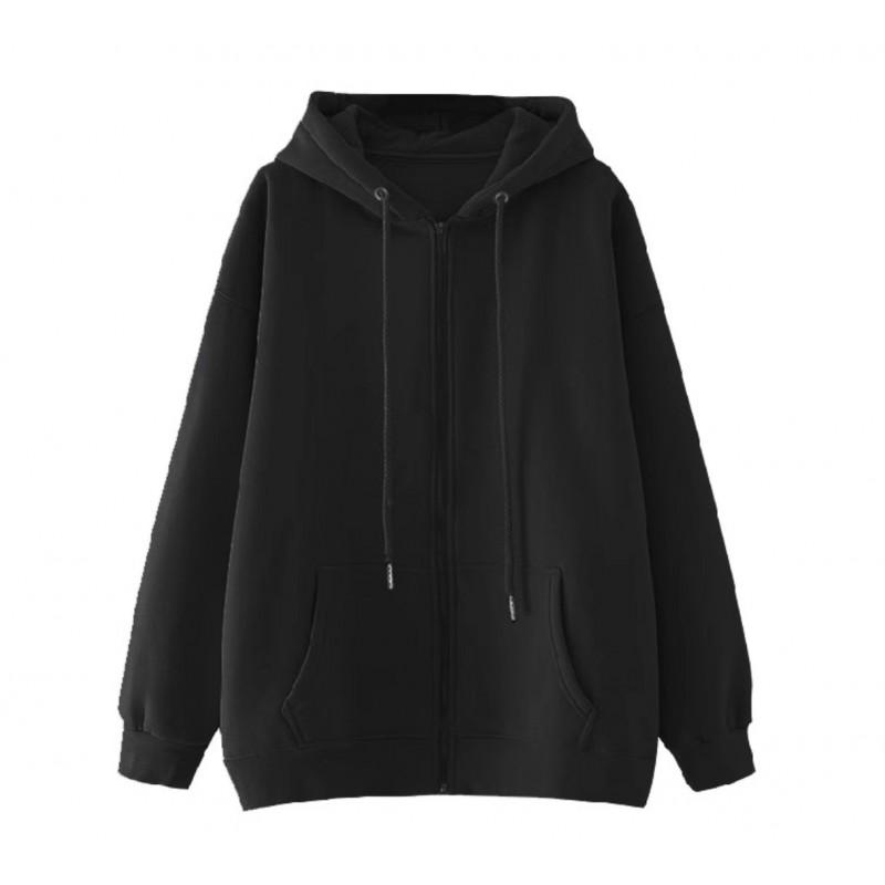 Unisex Oversized Hooded Sweatshirt Thick Fleece Lined Casual Streetwear Top Women Men 2025