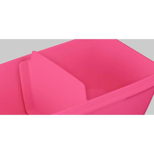 Asvel Deli Club TLB-510 Lunch Box, 1 Tier, 510mL, Pink, 3546