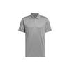 Core Performance Primegreen Polo Shirt Solid Logo Short Sleeve Men Tops Gray IU4443