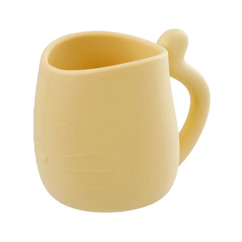 Силиконовая чашка, противопадающая, милая чашка для кошек, домашняя питьевая чашка, чашка для воды Caneca с ручкой, милая чашка, чашка для ополаскивателя полости рта