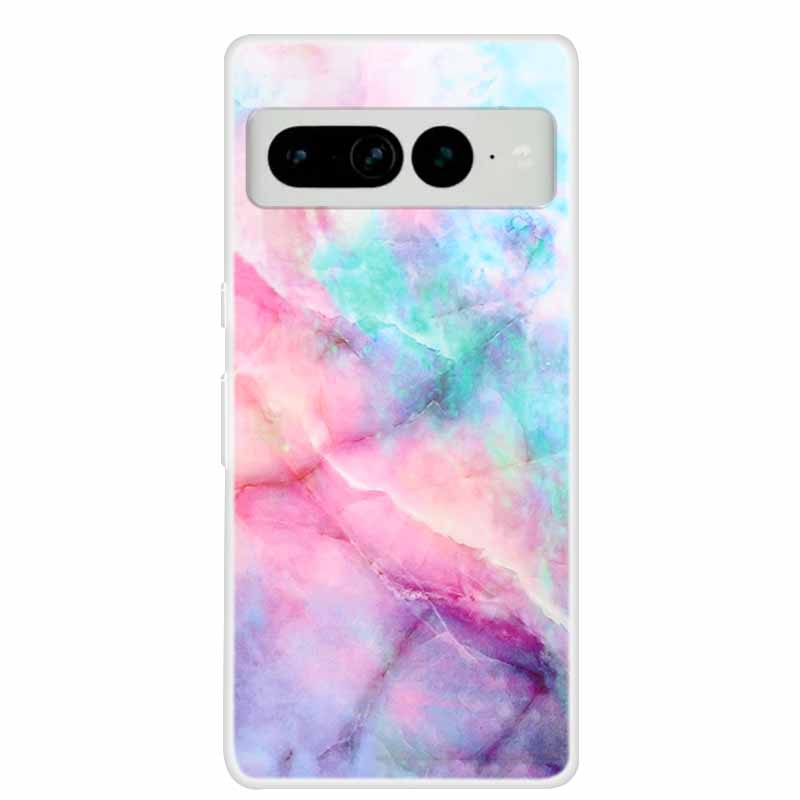 For Google Pixel 7 Pro Cases Pixel7 5G Clear Marble Soft TPU Silicone Back Covers for Google Pixel 7 5G Cases 6A 7Pro Phone Bags