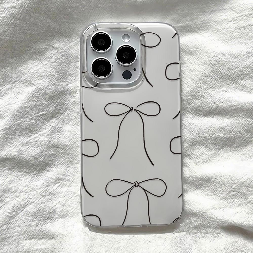 Painted Phone Case for iPhone 12 13 15 16 iPhone 16 12 13 14 15 Pro 14 15 16 Pro Max Coverage Shockproof Anti-Fingerprint Fresh Style Protective Case