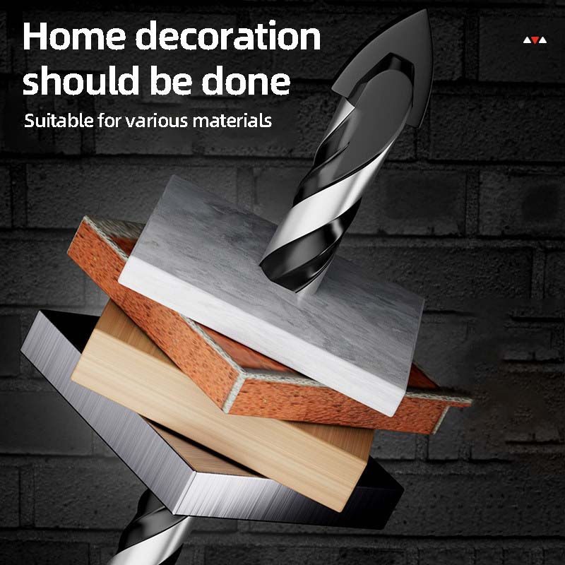 Многофункциональная ручная дрель Керамическая плитка Бетон Настольная дрель Стекло Железный лист Нержавеющая сталь Специальный треугольник для пробивки Сплав Сверло