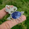 Oval Sodalite Gemstone Anniversary Bezel New Pendant Jewelry 925 Sterling Silver