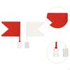 2Pcs Equestrian Direction Flags Red White Longeing Equipment Sports Gaming Horse Riding