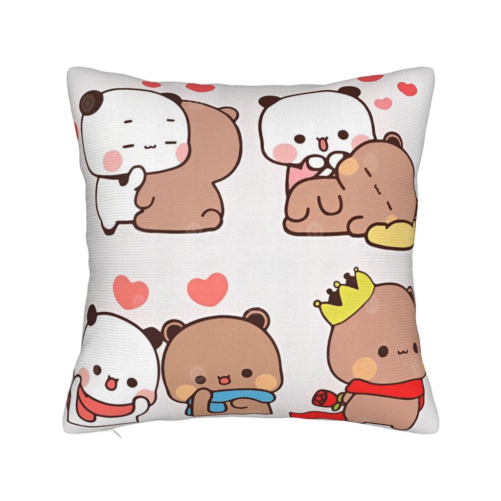 Наволочка Бубу и Дуду Мягкая наволочка-подушка Милая забавная наволочка для свадебной вечеринки, домашнего декора