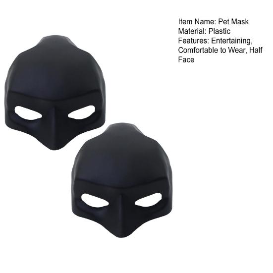 Cats Cosplay Mask Half Face Pet Clown Mask Bat Hero Mask Halloween Dress-up Accessories for Costume Parties Photography Prop