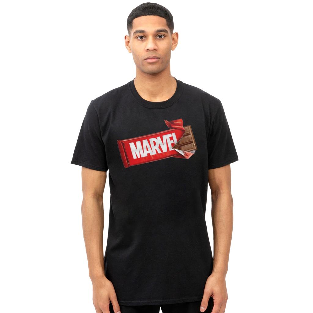 Marvel Mens Choc Brick T-Shirt