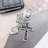 Retro Gothic Bag Pendant Personalized Cross Butterfly Pendant Keychain Creative Exquisite Backpack Decoration Accessories Gifts