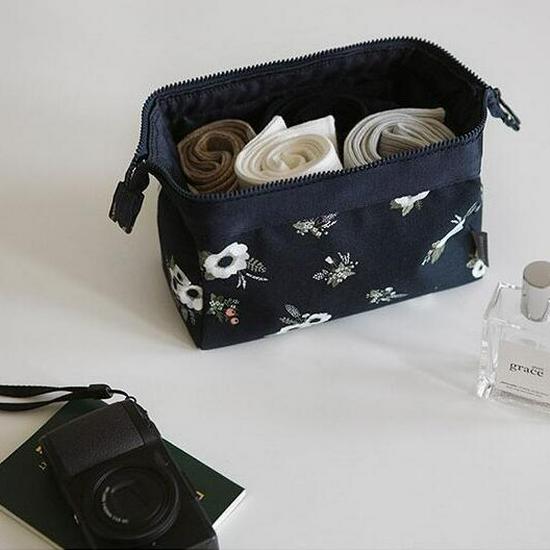 Косметичка и сумка для макияжа в корейском стиле с фламинго - Большая, многофункциональный дорожный органайзер для женщин