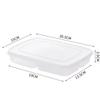 4 Grids Food Fruit Storage Box Portable Compartment Refrigerator Freezer Organizers Sub-Packed Meat Onion Ginger Clear Crisper KTY