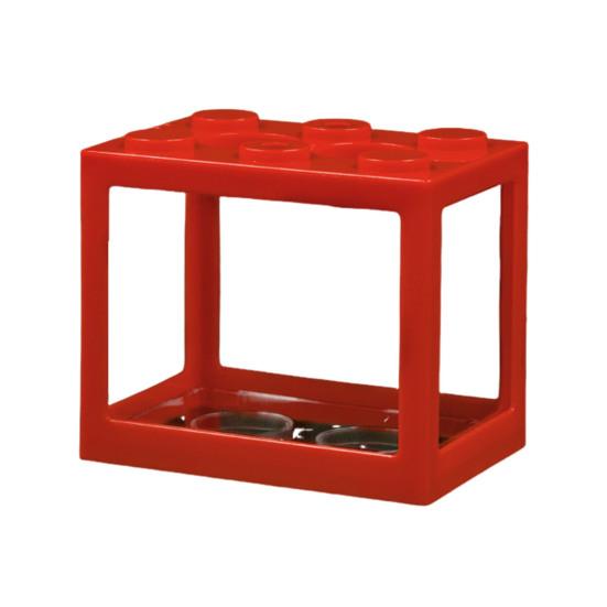 Мини аквариум для петушка, штабелируемый строительный блок, крошечный аквариум, аквариум, прозрачный