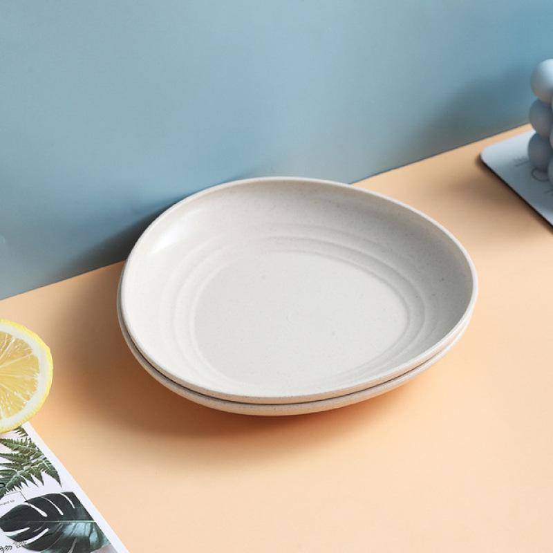 5 шт./компл., посуда из пшеничной соломы, блюдо с костями, домашнее блюдо с костями, стол, тарелка для сортировки мусора, блюдо для закусок с фруктами, блюдо для торта, десертная тарелка