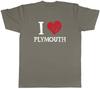 I Love Plymouth Unisexs TShirt Britains Ocean City Waterfront Tee Gift