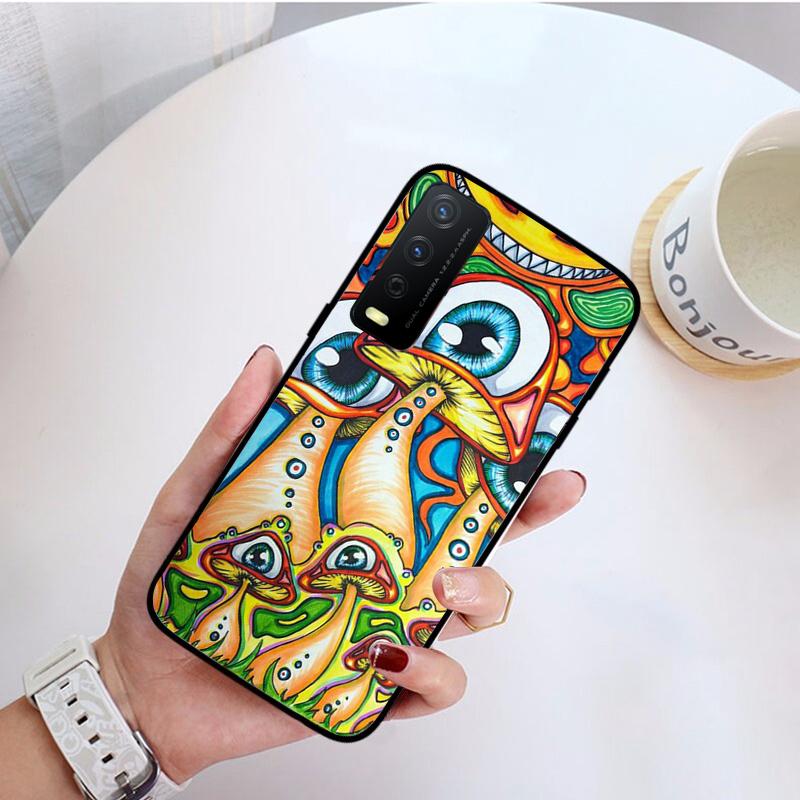 Красочный психоделический триповый арт-чехол для телефона VIVO Y31 Y21 Y70 Y21S Y20 Y72 1907 Y12 Y11S Y53S Y33S Y55 Y76 Y51 Y15S Y01