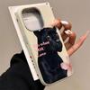 Крутой Чехол для Телефона с Рисунком Черной Пантеры и Розовым Текстом Для iPhone 17 Air 11 12 13 14 15 16 17 Pro Max 14 15 Plus Ударопрочный Мягкий Чехол