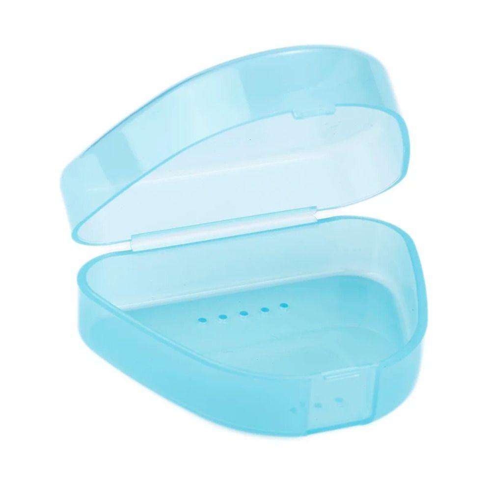Solid Color Denture Bath Box Keep Dry Dental Sleeve Container New False Teeth Storage Box