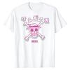 Соломенная Шляпа Jolly Roger One Piece Футболка Пиратский Логотип Графический Принт Круглый Вырез Мягкая 100% Хлопок Повседневная Мода Уличный Стиль Топы