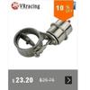 2.5" / 3" Cutout Stainless Steel Exhaust Cut Out Header Be Cut Pipe Electric Valve Exhaust Tip Muffler Kit With Remote Control