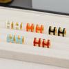 New Stylish Enamel Drip Glaze 3D H Stud Earrings – Exquisite, Versatile & Sophisticated Design