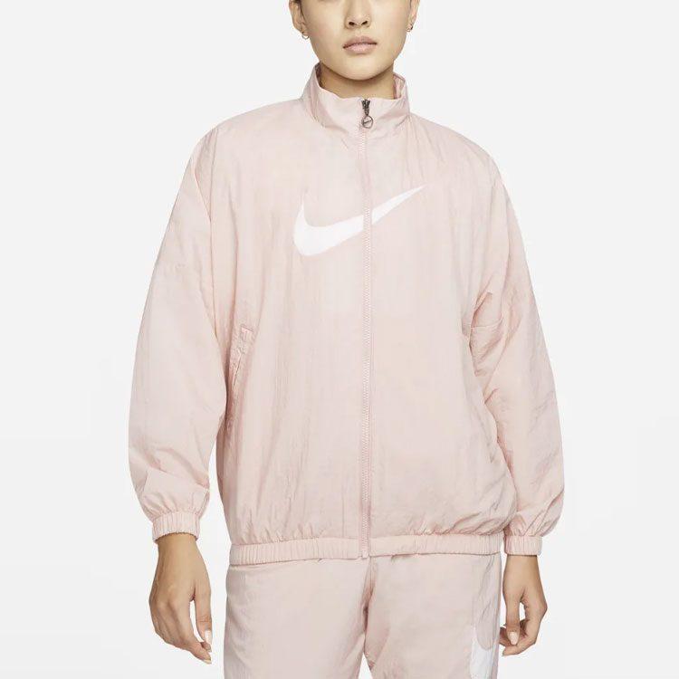 Nike Спортивная одежда Основные вещи Куртки Женские Розовые С воротником-стойкой Умеренные Другие DM6182-601