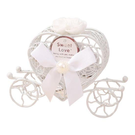 Подарочная коробка Изысканная романтическая металлическая коробка конфет в форме сердца для свадьбы