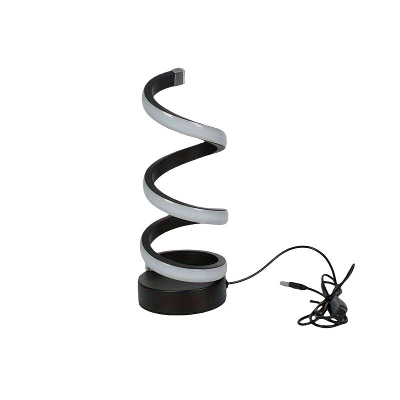 2025 Электронная коммерция: Современные спиральные настольные лампы, регулируемые светодиодные настольные лампы, USB настольные лампы