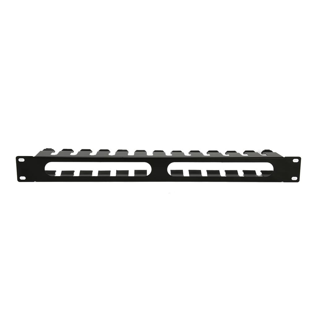 2U Rack Mount Cable Management 12 Slots with Dustproof Panel for 19inch Standard Cabinets for Tower