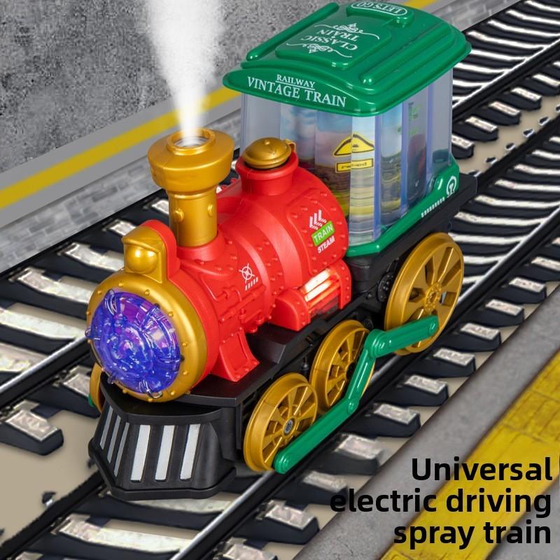 Childrens Moving Electric Train With Light Sound And Spray For Interactive Playtime