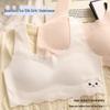 Girls' Ice Silk Development Bra – Seamless, Thin Style for Junior High Students