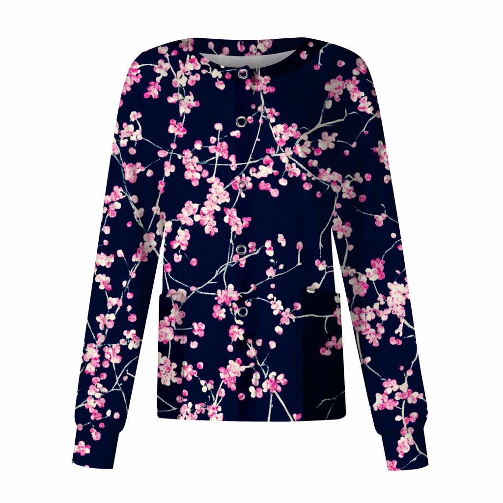 Женский однобортный защитный комбинезон с длинным рукавом и карманом, рабочий воротник-стойка, кардиган, куртка, топ