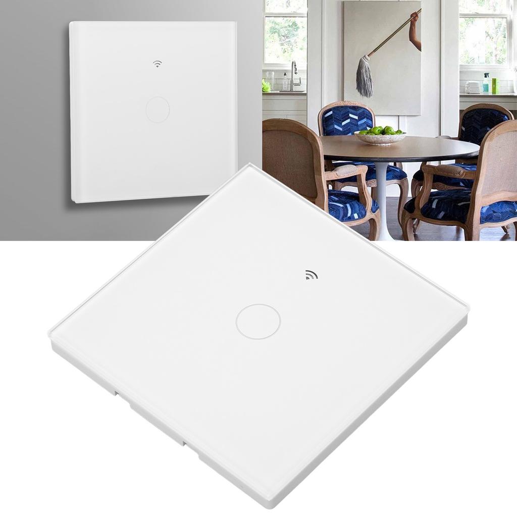 Wi-Fi RF переключатель света с сенсорным управлением, водонепроницаемая стеклянная панель, поддержка голосового управления, умный настенный светильник Swi