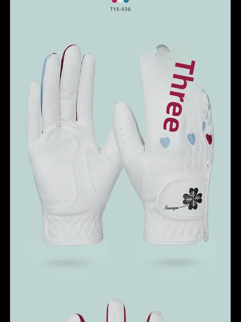 Женские нескользящие дышащие перчатки для гольфа - Корейская версия, Микрофибра, Износостойкие, 1 пара.