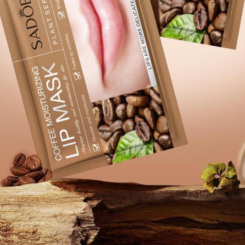 Маска для губ 8 г SADOER Collagen Plant Lip Mask Fading Lip Pattern Pack