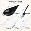 400 Pcs 4 Inch Tear Drop Mini Appetizer Plates And Forks