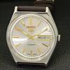 AUTOMATIC VINTAGE SEIKO 5 JAPAN MENS SILVER COLOR DIAL WATCH A701231-5 R206a-a701231