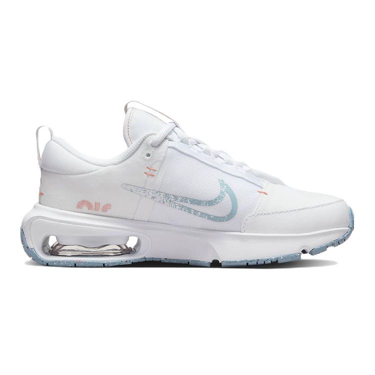 Nike Air Max Interlock SE GS белые потертые синие детские кроссовки Crimson-Bliss Aura DM1211-100