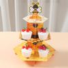 Little Bee Honeycomb Cupcake Stand Happy 1st Birthday Party Decor Kids Favors Gifts Dessert Holder Support Baby Shower Supplies