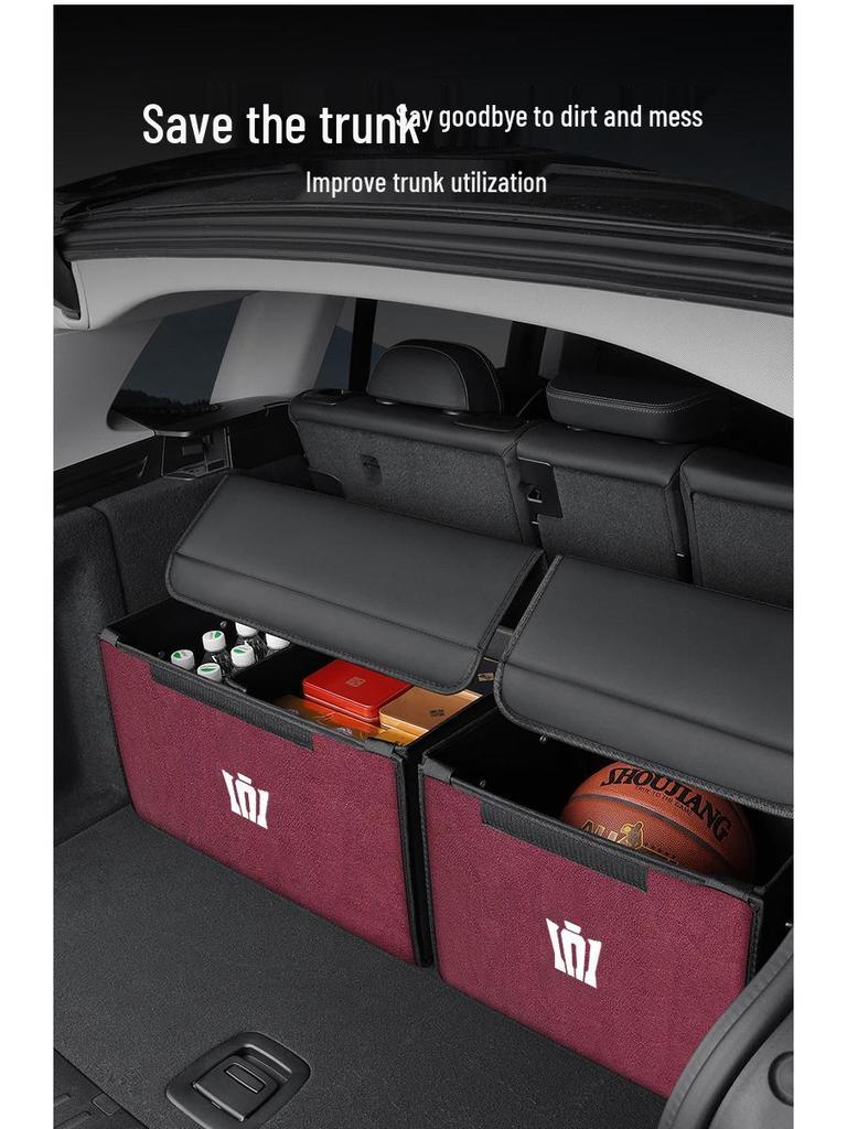 Toyota Crown Land Cruiser Trunk Organizer: Foldable Car Storage Box